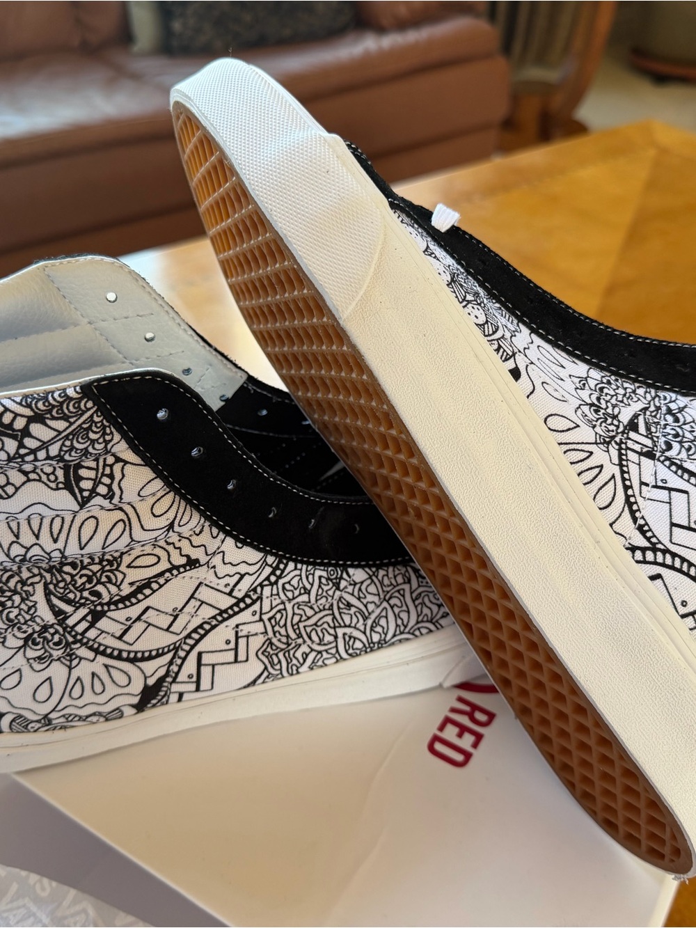 RARE Vans SK8+Hi Reissue x Andaz (RED) x Kelsey Montague collaboration